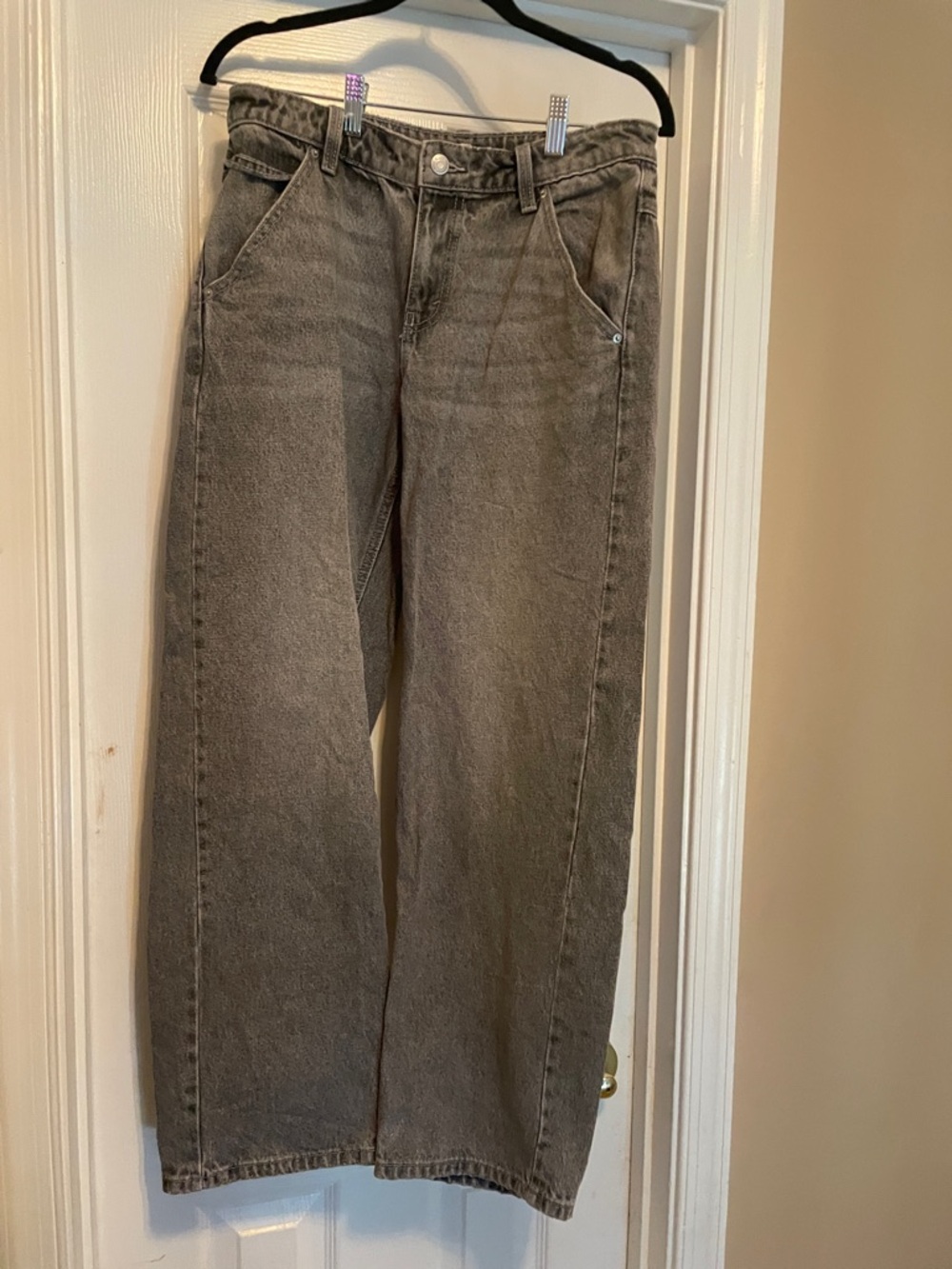 wild fable Women’s High-Rise Wide Leg Jeans — Gray